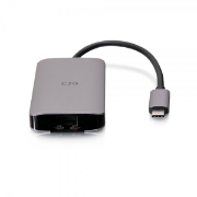 Picture of C2G USB-C 4-in-1 Mini Dock with HDMI, USB-A, Ethernet, and USB-C Power Delivery up to 100W - 4K 30Hz