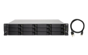 Picture of QNAP TL-R1200C-RP storage drive enclosure HDD/SSD enclosure Black, Grey 2.5/3.5"