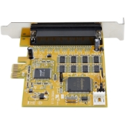 Picture of StarTech.com 8-Port PCI Express RS232 Serial Adapter Card, PCIe RS232 Serial Card, 16C1050 UART, Multiport Serial DB9 Controller/Expansion Card, 15kV ESD Protection, Windows Only - TAA