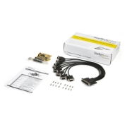 Picture of StarTech.com 8-Port PCI Express RS232 Serial Adapter Card, PCIe RS232 Serial Card, 16C1050 UART, Multiport Serial DB9 Controller/Expansion Card, 15kV ESD Protection, Windows Only - TAA