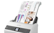 Picture of Epson DS-730N Sheet-fed scanner 600 x 600 DPI A4 Black, Grey