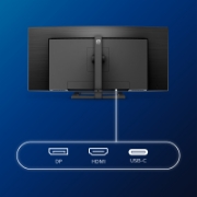 Picture of Philips E Line 346E2CUAE/00 computer monitor 86.4 cm (34") 3440 x 1440 pixels Wide Quad HD+ LCD Black
