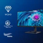 Picture of Philips E Line 346E2CUAE/00 computer monitor 86.4 cm (34") 3440 x 1440 pixels Wide Quad HD+ LCD Black