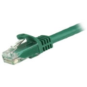 Picture of StarTech.com 1.5m CAT6 Ethernet Cable - Green CAT 6 Gigabit Ethernet Wire -650MHz 100W PoE RJ45 UTP Network/Patch Cord Snagless w/Strain Relief Fluke Tested/Wiring is UL Certified/TIA