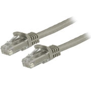 Picture of StarTech.com 1.5m CAT6 Ethernet Cable - Grey CAT 6 Gigabit Ethernet Wire -650MHz 100W PoE RJ45 UTP Network/Patch Cord Snagless w/Strain Relief Fluke Tested/Wiring is UL Certified/TIA