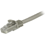 Picture of StarTech.com 1.5m CAT6 Ethernet Cable - Grey CAT 6 Gigabit Ethernet Wire -650MHz 100W PoE RJ45 UTP Network/Patch Cord Snagless w/Strain Relief Fluke Tested/Wiring is UL Certified/TIA