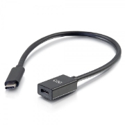 Picture of C2G 1ft USB-C to C 3.1 (Gen 2) Male to Female Extension Cable (10Gbps)