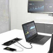 Picture of StarTech.com Dual-Module Conference Table Connectivity Box with Cable Organizer