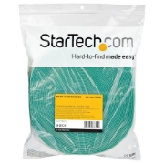 Picture of StarTech.com 100ft Hook and Loop Roll - Cut-to-Size Reusable Cable Ties - Bulk Industrial Wire Fastener Tape /Adjustable Fabric Wraps Green / Resuable Self Gripping Cable Management Straps