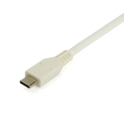 Picture of StarTech.com USB C to Gigabit Ethernet Adapter w/USB A Port - White 1Gbps NIC USB 3.0/USB 3.1 Type C Network Adapter - 1GbE USB-C RJ45/LAN TB3 Compatible Windows MacBook Pro Chromebook