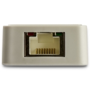 Picture of StarTech.com USB C to Gigabit Ethernet Adapter w/USB A Port - White 1Gbps NIC USB 3.0/USB 3.1 Type C Network Adapter - 1GbE USB-C RJ45/LAN TB3 Compatible Windows MacBook Pro Chromebook