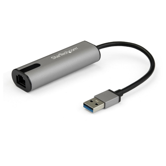 Picture of StarTech.com 2.5GbE USB A to Ethernet Adapter - NBASE-T NIC - USB 3.0 Type A 2.5 GbE /1 GbE Multi Speed Gigabit Network - USB 3.1 Laptop to RJ45/LAN - Lenovo X1 Carbon, HP EliteBook/ ZBook