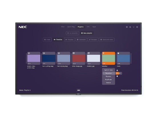 Picture of NEC MultiSync ME501-MPi4 127 cm (50") LCD 400 cd/m² 4K Ultra HD Built-in processor 18/7