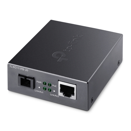 Picture of TP-Link 10/100Mbps WDM Media Converter with 1-Port PoE