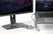 Picture of StarTech.com Thunderbolt 3 Mini Dock - Portable Dual Monitor Docking Station w/HDMI 4K 60Hz, 2x USB-A Hub (3.0/2.0), GbE - 11in/28cm Cable - TB3 Multiport Adapter - Mac/Windows