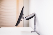 Picture of BakkerElkhuizen Smart Office 11 Single Monitor Arm Clamp + Bolt Through