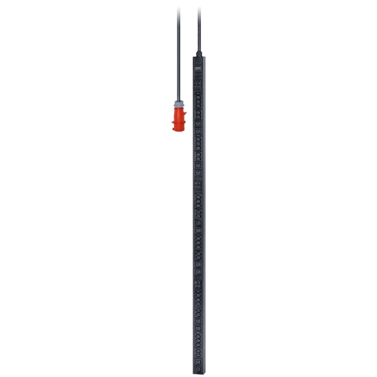 Picture of APC Easy Rack PDU, Basic, 0U, 3 Phase, 22kW, 230V, 32A, 30 x C13 and 12 x C19 outlets, IEC60309 3P+N+PE inlet