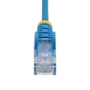 Picture of StarTech.com 1.5 m CAT6 Cable - Slim - Snagless RJ45 Connectors - Blue