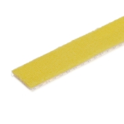 Picture of StarTech.com 25ft Hook and Loop Roll - Cut-to-Size Reusable Cable Ties - Bulk Industrial Wire Fastener Tape /Adjustable Fabric Wraps Yellow / Resuable Self Gripping Cable Management Straps