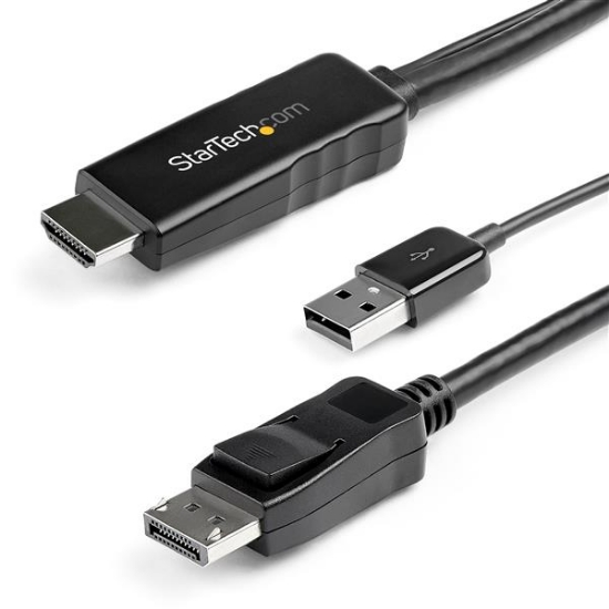 Picture of StarTech.com 3 m (9.8 ft.) HDMI to DisplayPort Cable - 4K 30Hz