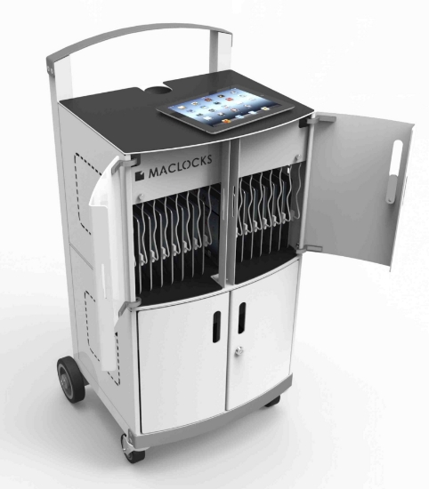 Picture of Compulocks CartiPad Duo Tablet / Laptop Charging Rolling Cart 32 Devices EU Power Plug