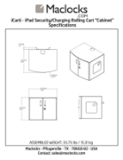 Picture of Compulocks CartiPad Duo Tablet / Laptop Charging Rolling Cart 32 Devices EU Power Plug