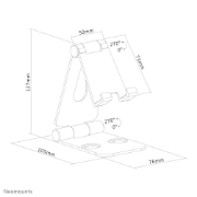 Picture of Neomounts DS10-160SL1 Phone stand up to 7" - foldable - universal