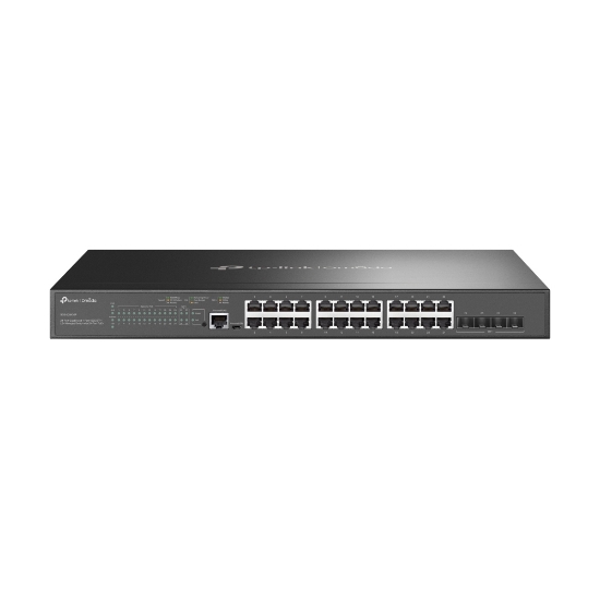 Picture of TP-Link Omada 24-Port Gigabit and 4-Port 10GE SFP+ L2+ Managed Switch with 24-Port PoE+