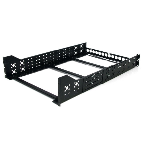 Picture of StarTech.com 3U Fixed 19" Adjustable Depth Universal Server Rack Rails