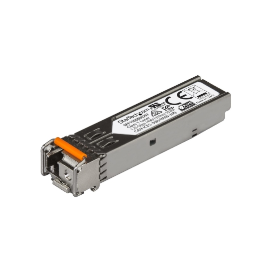 Picture of StarTech.com MSA Compliant SFP Transceiver Module - 1000BASE-BX~MSA Uncoded SFP Transceiver Module - 1000BASE-BX - 1 GbE Gigabit Ethernet BiDi Fiber (SMF)