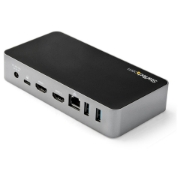 Picture of StarTech.com USB-C Dock - Dual Monitor 1080p HDMI Laptop Docking Station - 65W Power Delivery - 1x USB-C, 3x USB-A, Ethernet - Dual Video Display USB 3.1 Gen 1 Type-C Dock - Mac & Windows