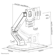 Picture of Neomounts FPMA-D885BLACK Monitor stand 15-32" - gas spring
