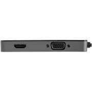 Picture of StarTech.com USB 3.0 to HDMI and VGA Adapter - 4K/1080p USB Type-A Dual Monitor Multiport Adapter Converter - External Video Graphics Card for Multiple Screens - Multi Display USB Adapter
