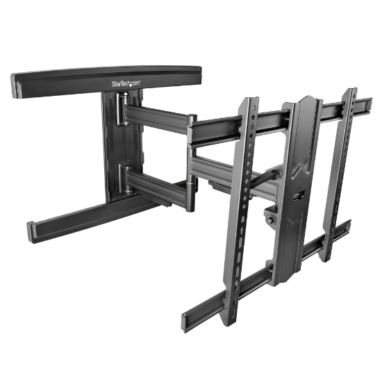 Picture of StarTech.com TV Wall Mount for up to 80 inch (110lb) VESA Mount Displays - Low Profile Full Motion Universal TV Wall Mount Bracket - Heavy Duty Adjustable Tilt/Swivel Articulating Arm