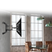 Picture of StarTech.com TV Wall Mount for up to 80 inch (110lb) VESA Mount Displays - Low Profile Full Motion Universal TV Wall Mount Bracket - Heavy Duty Adjustable Tilt/Swivel Articulating Arm