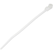 Picture of StarTech.com 4"(10cm) Cable Ties with Mounting Hole - 1/16"(2mm) wide, 7/8"(24mm) Bundle Dia. 18lb(8kg) Tensile Strength, Nylon 66 Self Locking Ties w/Screw Hole, UL Listed, 100 Pack