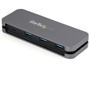 Picture of StarTech.com 4 Port USB C Hub - 3x USB-A/1x USB-C - 5Gbps USB 3.0 Type-C Hub (3.2/3.1 Gen 1) - Bus Powered - Portable USB-C to USB-A Adapter Hub - 28.5cm (11.2") Cable w/Cable Management~4 Port USB C Hub - 3x USB-A/1x USB-C - USB 3.0 Type-C Hub - USB 3.2 Gen 1 (5Gbps) - Bus Powered - Portable USB-C to USB-A Adapter Hub - 11.2" (28.5cm) Cable w/Cable Management