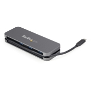 Picture of StarTech.com 4 Port USB C Hub - 3x USB-A/1x USB-C - 5Gbps USB 3.0 Type-C Hub (3.2/3.1 Gen 1) - Bus Powered - Portable USB-C to USB-A Adapter Hub - 28.5cm (11.2") Cable w/Cable Management~4 Port USB C Hub - 3x USB-A/1x USB-C - USB 3.0 Type-C Hub - USB 3.2 Gen 1 (5Gbps) - Bus Powered - Portable USB-C to USB-A Adapter Hub - 11.2" (28.5cm) Cable w/Cable Management