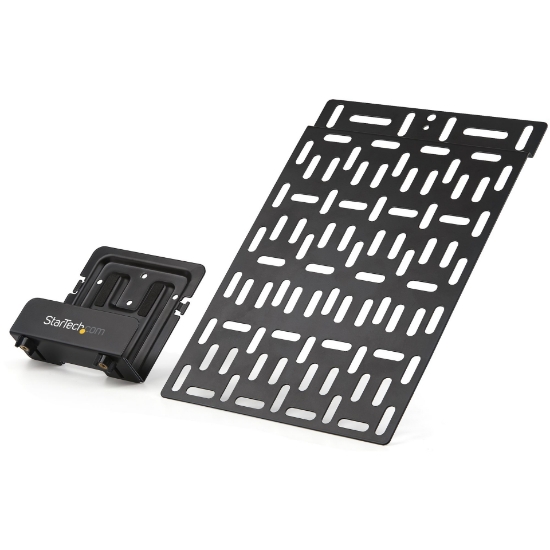 Picture of StarTech.com Universal TV Accessory Mount - Adjustable TV & Wall Mount Bracket - Media Players/Router/Modem/AV Switches & Extenders/Apple TV - Hidden Cable Box Mount Behind TV - 11lb (5kg)