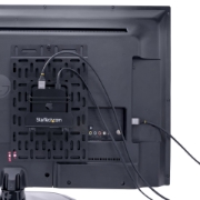 Picture of StarTech.com Universal TV Accessory Mount - Adjustable TV & Wall Mount Bracket - Media Players/Router/Modem/AV Switches & Extenders/Apple TV - Hidden Cable Box Mount Behind TV - 11lb (5kg)