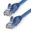 Picture of StarTech.com 1m CAT6 Ethernet Cable - LSZH (Low Smoke Zero Halogen) - 10 Gigabit 650MHz 100W PoE RJ45 10GbE UTP Network Patch Cord Snagless with Strain Relief - Blue, CAT 6, ETL Verified, 24AWG