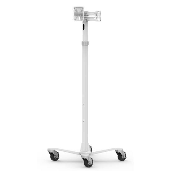 Picture of Compulocks Medical Rolling Cart Extended - VESA Compatible White