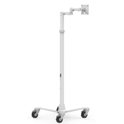 Picture of Compulocks Medical Rolling Cart Extended - VESA Compatible White