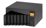 Picture of QNAP TL-D800S storage drive enclosure HDD/SSD enclosure Black, Grey 2.5/3.5"