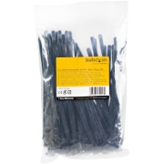 Picture of StarTech.com 8"(20cm) Reusable Cable Ties - 1/4"(7mm) wide, 1-7/8"(50mm) Bundle Dia. 50lb(22kg) Tensile Strength, Releasable Nylon Ties, Indoor/Outdoor, 94V-2/UL Listed, 100 Pack - Black