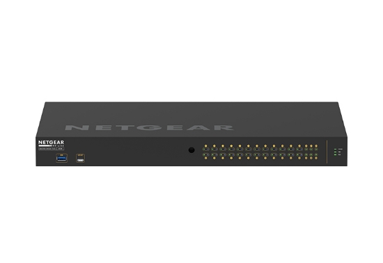 Picture of NETGEAR GSM4230P-100EUS network switch Managed L2/L3 Gigabit Ethernet (10/100/1000) Power over Ethernet (PoE) 1U Black