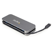 Picture of StarTech.com ~4 Port USB C Hub - 4x USB-A - USB 3.0 Type-C Hub - USB 3.2 Gen 1 (5Gbps) - Bus Powered Portable USB-C to USB-A Adapter Laptop Hub - 11.2" (28.5cm) Cable w/ Cable Management