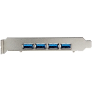 Picture of StarTech.com 4-Port USB PCIe Card - 10Gbps USB 3.1/3.2 Gen 2 Type-A PCI Express Expansion Card with 2 Controllers - 4x USB-A - USB PCIe Add-On Adapter Card - Windows/Mac/Linux