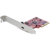 Picture of StarTech.com 1-Port USB 3.2 Gen 2x2 PCIe Card, USB-C 20Gbps SuperSpeed PCI Express 3.0 x4 Controller Card, USB Type-C Adapter Card, Data Only, Windows/macOS/Linux, TAA