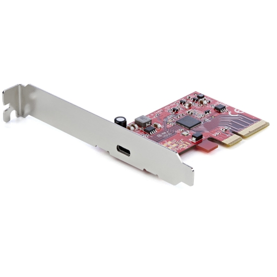 Picture of StarTech.com 1-Port USB 3.2 Gen 2x2 PCIe Card, USB-C 20Gbps SuperSpeed PCI Express 3.0 x4 Controller Card, USB Type-C Adapter Card, Data Only, Windows/macOS/Linux, TAA